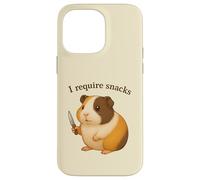 Cochon d'Inde drôle, J'Ai Besoin de Snacks, Animal, Maman, Papa Coque pour iPhone 14 Pro Max