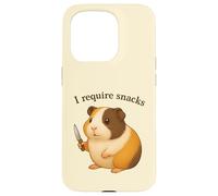 Cochon d'Inde drôle, J'Ai Besoin de Snacks, Animal, Maman, Papa Coque pour iPhone 15 Pro
