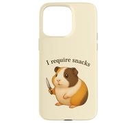 Cochon d'Inde drôle, J'Ai Besoin de Snacks, Animal, Maman, Papa Coque pour iPhone 15 Pro Max