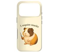 Cochon d'Inde drôle, J'Ai Besoin de Snacks, Animal, Maman, Papa Coque pour iPhone 17 Pro