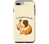 Cochon d'Inde drôle, J'Ai Besoin de Snacks, Animal, Maman, Papa Coque pour iPhone 7 Plus/8 Plus