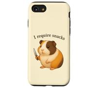 Cochon d'Inde drôle, J'Ai Besoin de Snacks, Animal, Maman, Papa Coque pour iPhone SE (2020) / 7/8