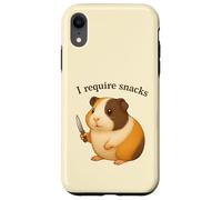 Cochon d'Inde drôle, J'Ai Besoin de Snacks, Animal, Maman, Papa Coque pour iPhone XR