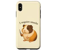 Cochon d'Inde drôle, J'Ai Besoin de Snacks, Animal, Maman, Papa Coque pour iPhone XS Max