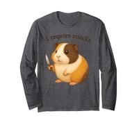 Cochon d'Inde drôle, J'Ai Besoin de Snacks, Animal, Maman, Papa Manche Longue