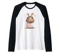 Cochon d'Inde en costume de lapin Manche Raglan