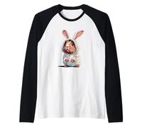 Cochon d'Inde en costume de lapin Manche Raglan