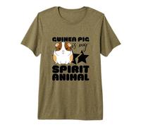 Cochon d'Inde est Mon Esprit Animal Kawaii Dessin animé Cochon d'Inde T-Shirt Haut de Gamme