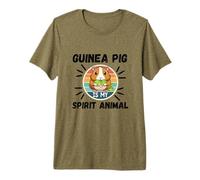 Cochon d'Inde est Mon Esprit Animal Kawaii Dessin animé Cochon d'Inde T-Shirt Haut de Gamme
