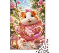 Cochon d'Inde Fleur Balançoire 1000pcs Mini Puzzle pour Famille Cadeau