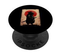 Cochon d'Inde Guerrier Samouraï Tradition Japonaise Manga PopSockets PopGrip Adhésif