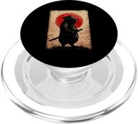 Cochon d'Inde Guerrier Samouraï Tradition Japonaise Manga PopSockets PopGrip pour MagSafe