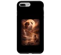 Cochon d'Inde Hurlant à la Lune Vintage drôle Mystique Coque pour iPhone 7 Plus/8 Plus