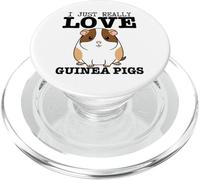 Cochon d'Inde I Just Really Love Guinea Pigs PopSockets PopGrip pour MagSafe