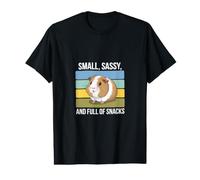 Cochon d'Inde Petit, Impertinent et Plein de collations Mignon Cochon d'Inde T-Shirt Graphique avec Valeur