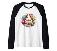 Cochon d'Inde pour la rentrée scolaire, garçons et filles, étudiants, enfants, amoureux Manche Raglan