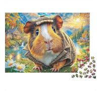 Cochon d'Inde Puzzle 1000 Pièces, Difficile Puzzles pour Adults Enfant, Jeu De Défi Intellectuel 52x38cm/1000pcs