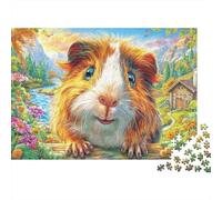 Cochon d'Inde Puzzle 1000 Pièces, Difficile Puzzles pour Adults Enfant, Jeu De Défi Intellectuel 52x38cm/1000pcs