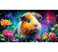 Cochon d'Inde Puzzle 1000 pièces Educa Jouet en Bois Cadeau Unique Décoration Intérieure Jeu éducatif Challenge Toy pour Adultes et Enfants à partir de 12 Ans Cochon d'Inde38x52cm/1000pcs