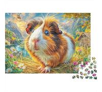 Cochon d'Inde Puzzle 1000 Pièces pour Adults Et Enfants, Jeu De Défi Intellectuel Puzzles70x50cm/1000pcs
