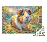 Cochon d'Inde Puzzle 1000 Pièces, Puzzles Difficiles, Adaptés Aux Adultes Et Aux Enfants, Jeu De Défi Intellectuel 38x26cm/1000pcs