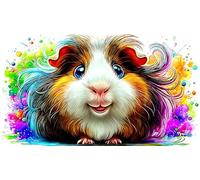 Cochon d'Inde Puzzles 1000 pièces Cadeau Unique Jeu éducatif Challenge Toy de qualité supérieure Peinture Art pour Adultes et Enfants Cochon d'Inde75x50cm/1000pcs