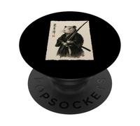Cochon d'Inde Samouraï Japon Guerrier Esthétique Anime PopSockets PopGrip Adhésif