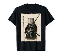 Cochon d'Inde Samouraï Japon Guerrier Esthétique Anime T-Shirt