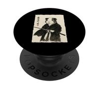 Cochon d'Inde Samouraï Japonais Guerrier Anime Art PopSockets PopGrip Adhésif