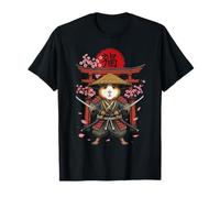 Cochon d'Inde Samouraï Japonais Guerrier Anime Art T-Shirt