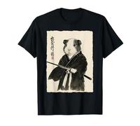 Cochon d'Inde Samouraï Japonais Guerrier Anime Art T-Shirt