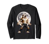 Cochon d'Inde WereGuineaPig Alpha Funny Vintage Horror Meme Manche Longue