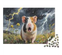 Cochon d'IndePuzzles 300 Pièces Cadeau Unique Jeu Éducatif Défi Jouet À De Qualité Supérieure Peinture Art pour Adultes Et Enfants À Partir De 12 Ans 300pcs (40x28cm)