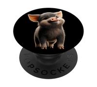Cochon Domestique Amour Petit Cochon Porcelet PopSockets PopGrip Adhésif