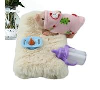 Cochon en Silicone - 4 Pouces en Silicone | Jouet À Presser Renaître | Mignon Mini Jouet De Cochon | Faux Animal Reborn Pinch Toyy | Soulagement Réaliste du Stress pour Les , Jeux Et Div