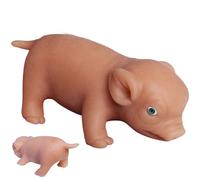 Cochon en Silicone réaliste pour Nouveau-né, Mignon, Mini Animal en Silicone, Doux et réaliste, Jouet éducatif pour Enfants, 5, 3 x 2, 0 Pouces
