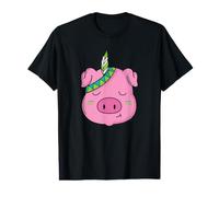 Cochon indigène Animal avec Plume de Bijoux indigènes T-Shirt Graphique avec Valeur