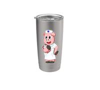 Cochon Infirmière Porte-bloc Gobelet isotherme en acier inoxydable double paroi
