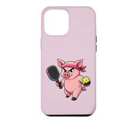 Cochon Joueur de Pickleball Portant Un Bandeau sérieux compétition Coque pour iPhone 12 Pro Max