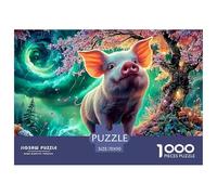 Cochon Magique Puzzle Adulte 1000 Défis (Niveau Avancé) L'Excellence des Puzzles Difficiles - Un Cadeau Exceptionnel pour Adultes Et Personnes De Plus De 14 Ans 70x50cm/1000pcs