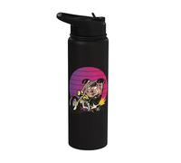 Cochon maléfique sur une moto, gang de motards, gang de Stainless Steel Insulated Water Bottle