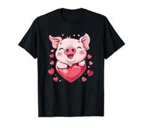 Cochon mignon avec cœur I Cochon T-Shirt