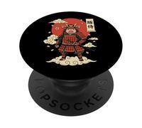 Cochon Samouraï Guerrier Japonais PopSockets PopGrip Adhésif