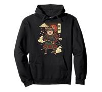 Cochon Samouraï Guerrier Japonais Sweat à Capuche