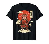 Cochon Samouraï Guerrier Japonais T-Shirt