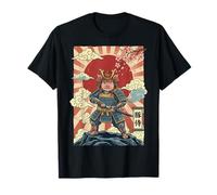 Cochon Samouraï Guerrier Japonais T-Shirt