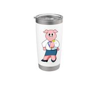 Cochon Secrétaire Porte-bloc Bureau Gobelet isotherme en acier inoxydable double paroi