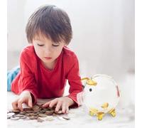 Cochon Transparent, en Verre | Banque d'argent | Mini banques de nouveauté pour l'anniversaire des et décorer la Chambre, Le Salon, la Salle à Manger