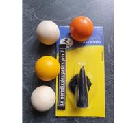 cochonnet de pétanque x 4 , en bois 3 cm environ + 1 aimant ramasse boule