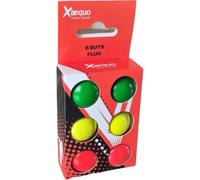 Cochonnets Fluo - Pack De 6 Buts Fluorescents - Couleurs Vert Et Jaune - Accessoires De Pétanque Visibles Et Ludiques